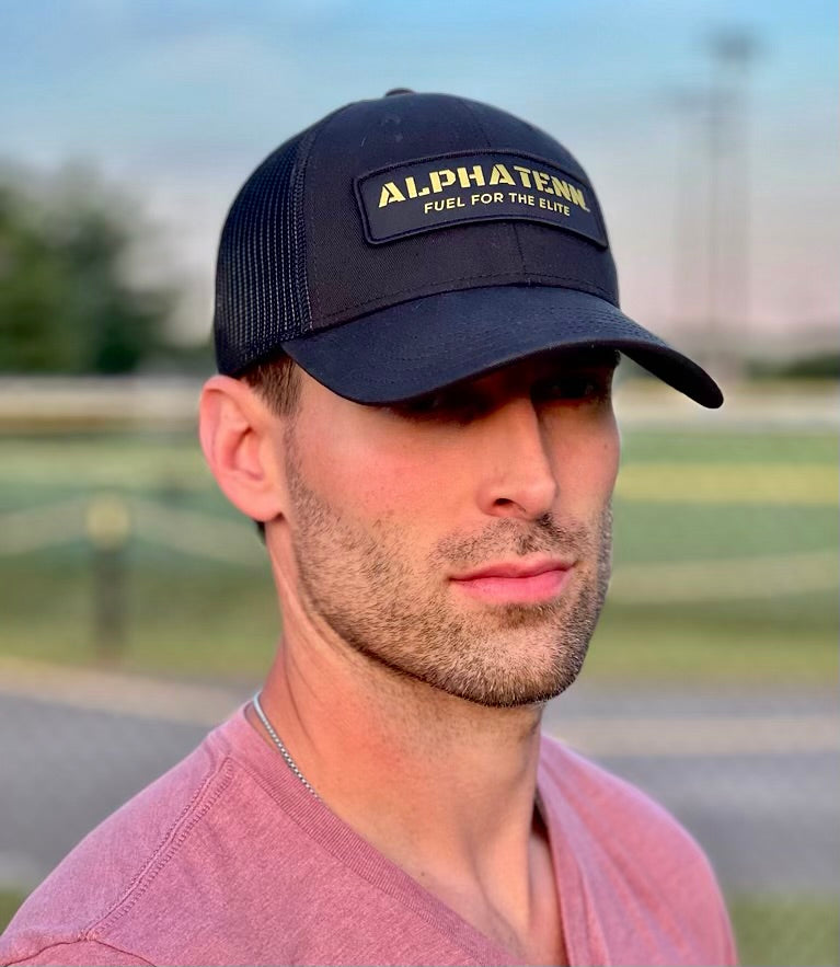 AlphaTenn Black & Gold SnapBack Hat